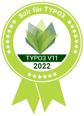 Logo: Badge Apache Solr für TYPO3 V11