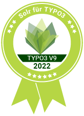 Logo: Badge Apache Solr für TYPO3 V9